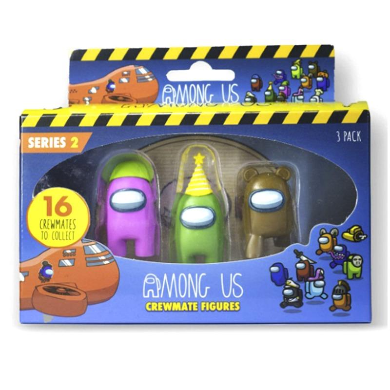 Among Us Crewmate Figures Stampers - 3 Pack - Assorted