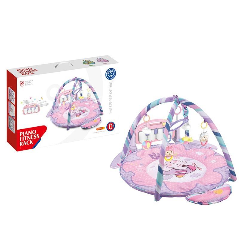 Huanger Baby Play Mat Gym With 4-in-1 Activity Centre - Pink
