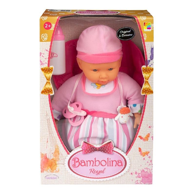 بامبولينا رويال - دمية بيبي مع مجموعة حامل الطفل 30 سم