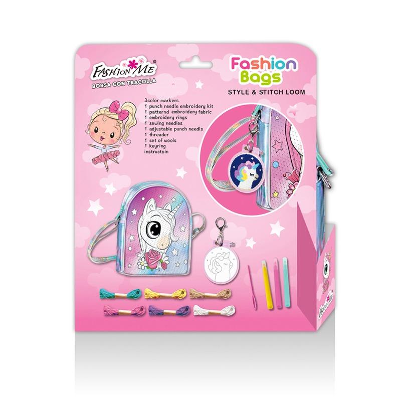 فاشون مي - مجموعة تلوين الحقيبة الخاصة بك بتصميم يونيكورن