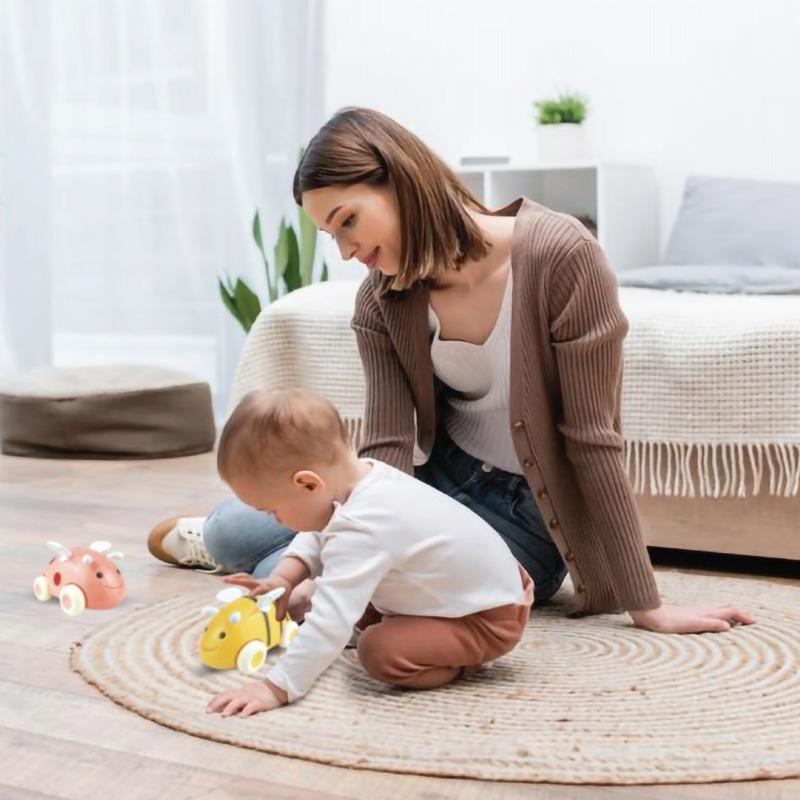 Moon Cartoon Friction Car - Ladybird