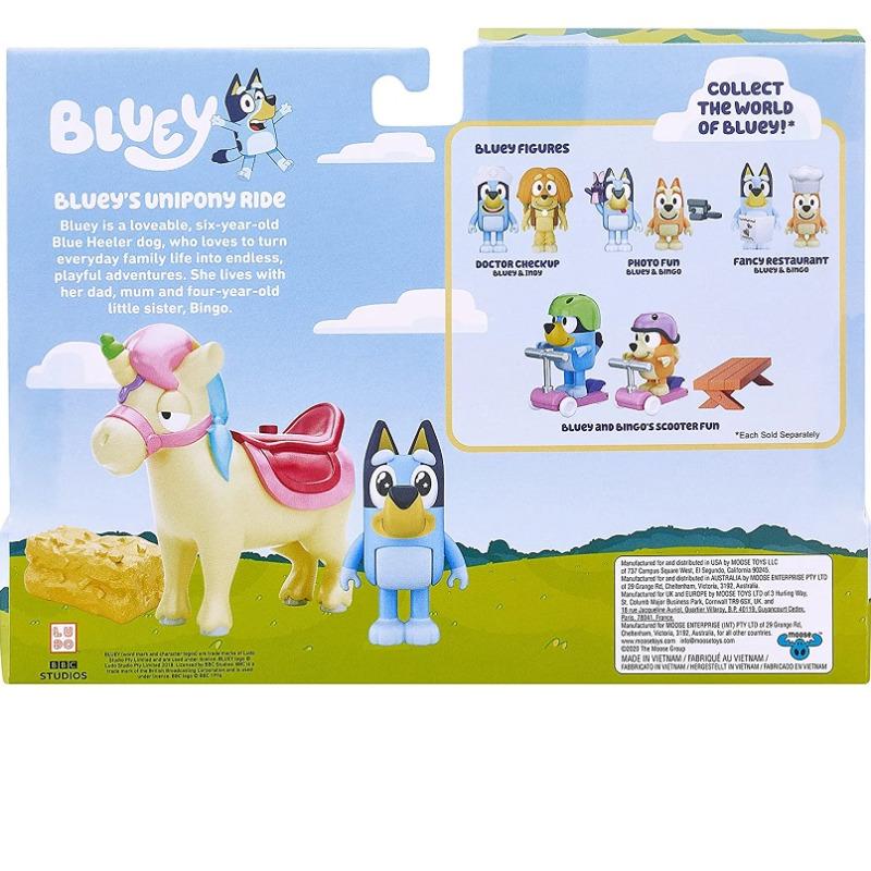 Bluey Unipony Ride Set With Figure