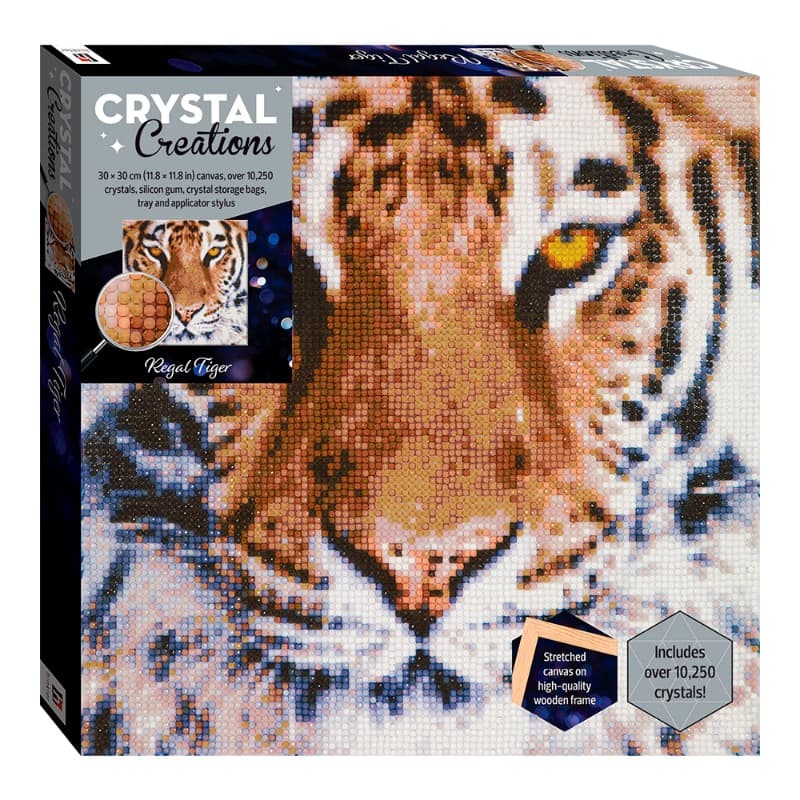 Hinkler Crystal Creations Canvas - Regal Tiger