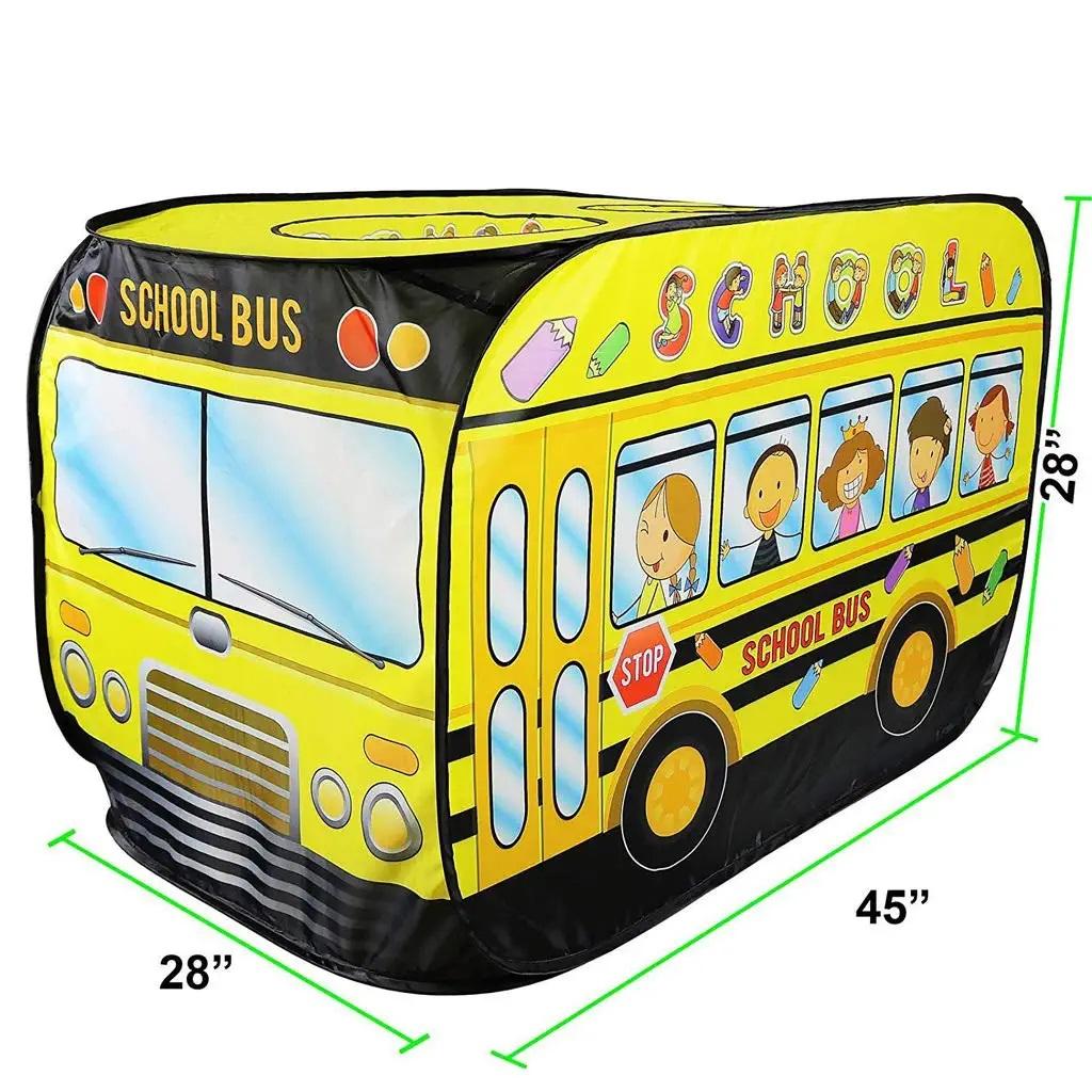 Babysit Childrens School Bus Tent - 50 Balls