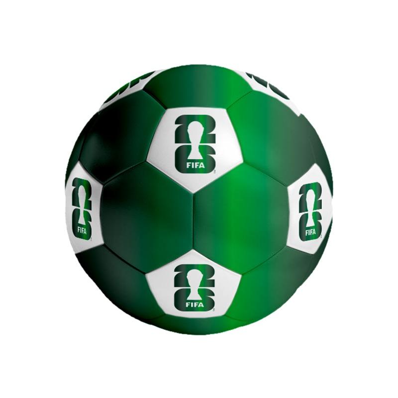 FIFA 2026 Green & White Football Size 5 - PVC Sports Ball