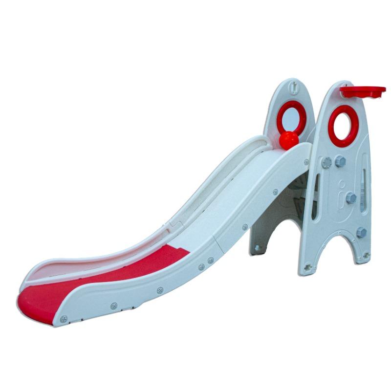 ليتل تودلرز - زحليقة متوسطة الحجم مع طوق كرة السلة للاطفال