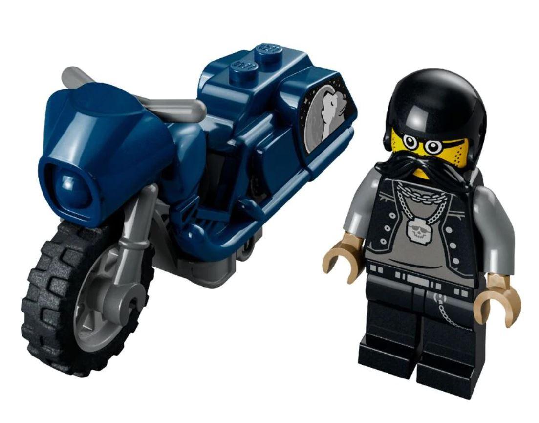 ليجو سيتي - مجموعة بناء دراجة ستانت لون أزرق
