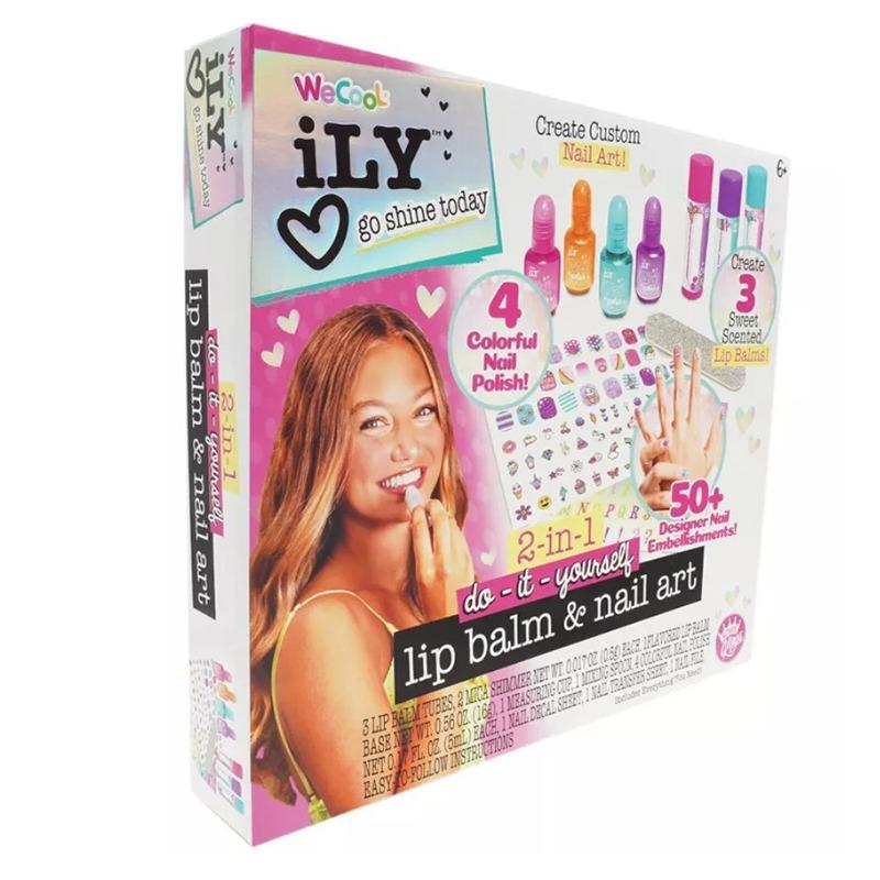 We Cool 2-IN-1 Lip Balm & Nail Art Set