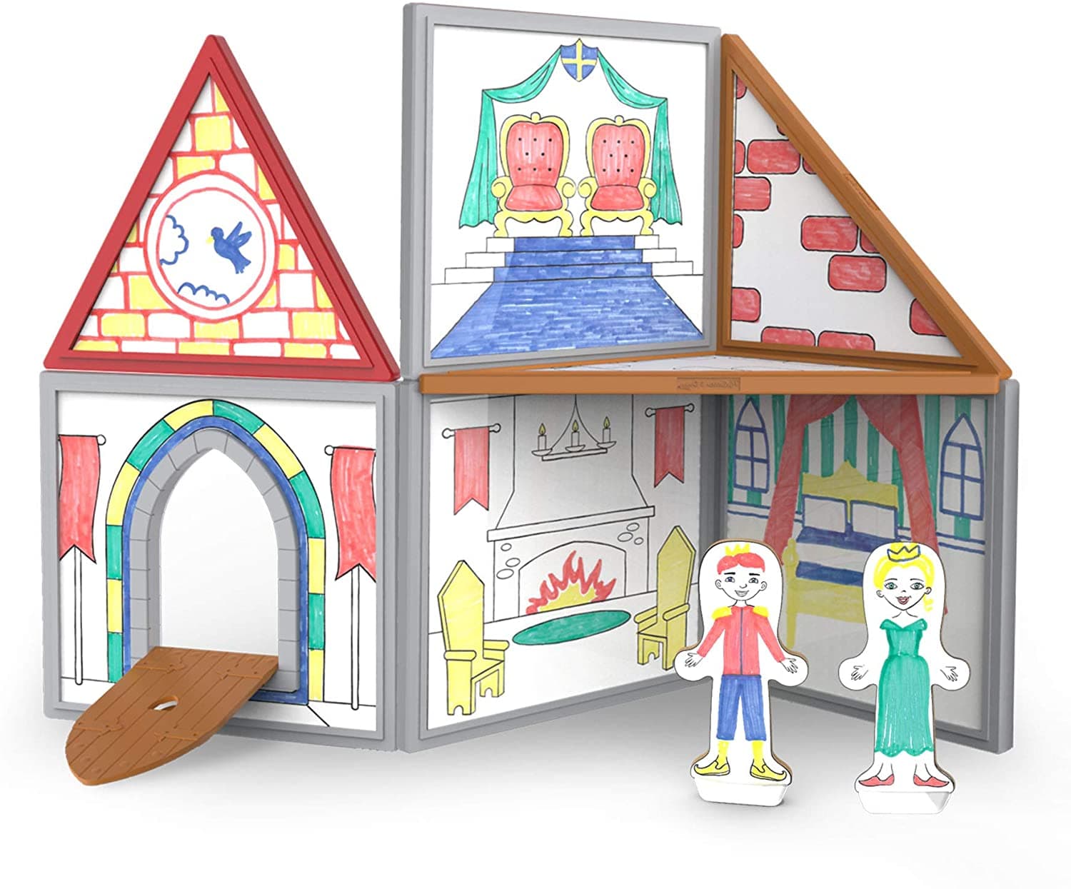 Melissa and Doug Magnetic Draw and Build Castle