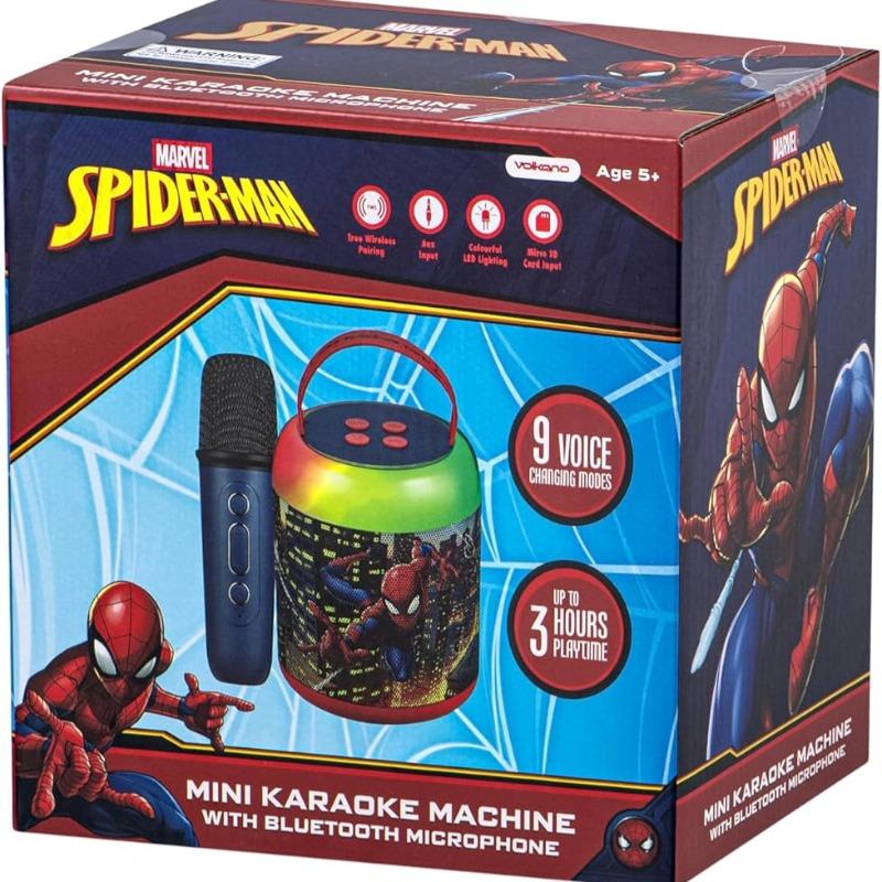 Volkano Marvel Spider-Man Led Karaoke Speaker With Microphone