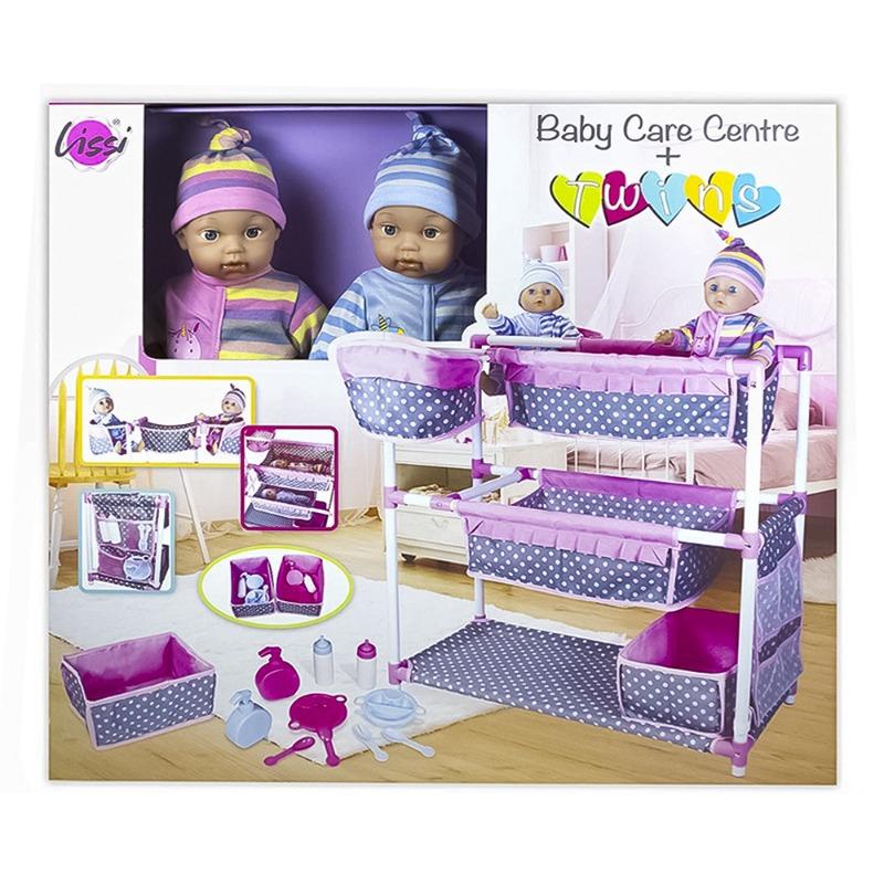 Lissi Twin Baby Care Center with Baby Dolls