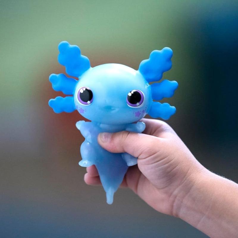 أنيماجيك - لعبة ليتس جلو أكسولوتل المائية لون ازرق