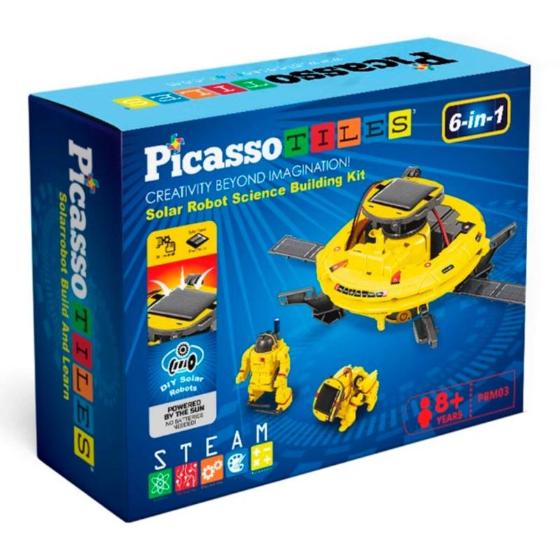 بيكاسو - مجموعة العلوم الروبوتية 6 في 1 للأطفال التي تعمل بالطاقة الشمسية