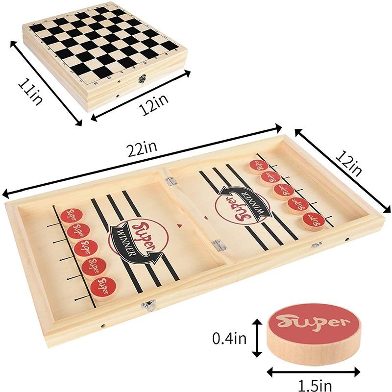 لعبة سلينج بوك والشطرنج 2 في 1 قابلة للطي