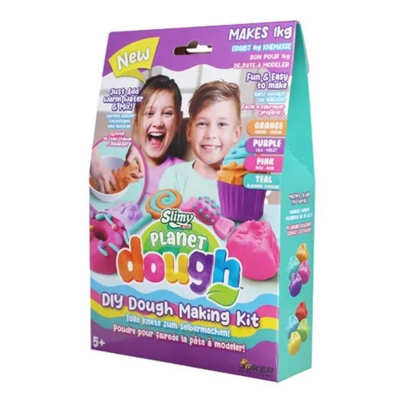 سلايمي - مجموعة صنع بلانيت دوه 4 ألوان مع أدوات - 1 كلغ