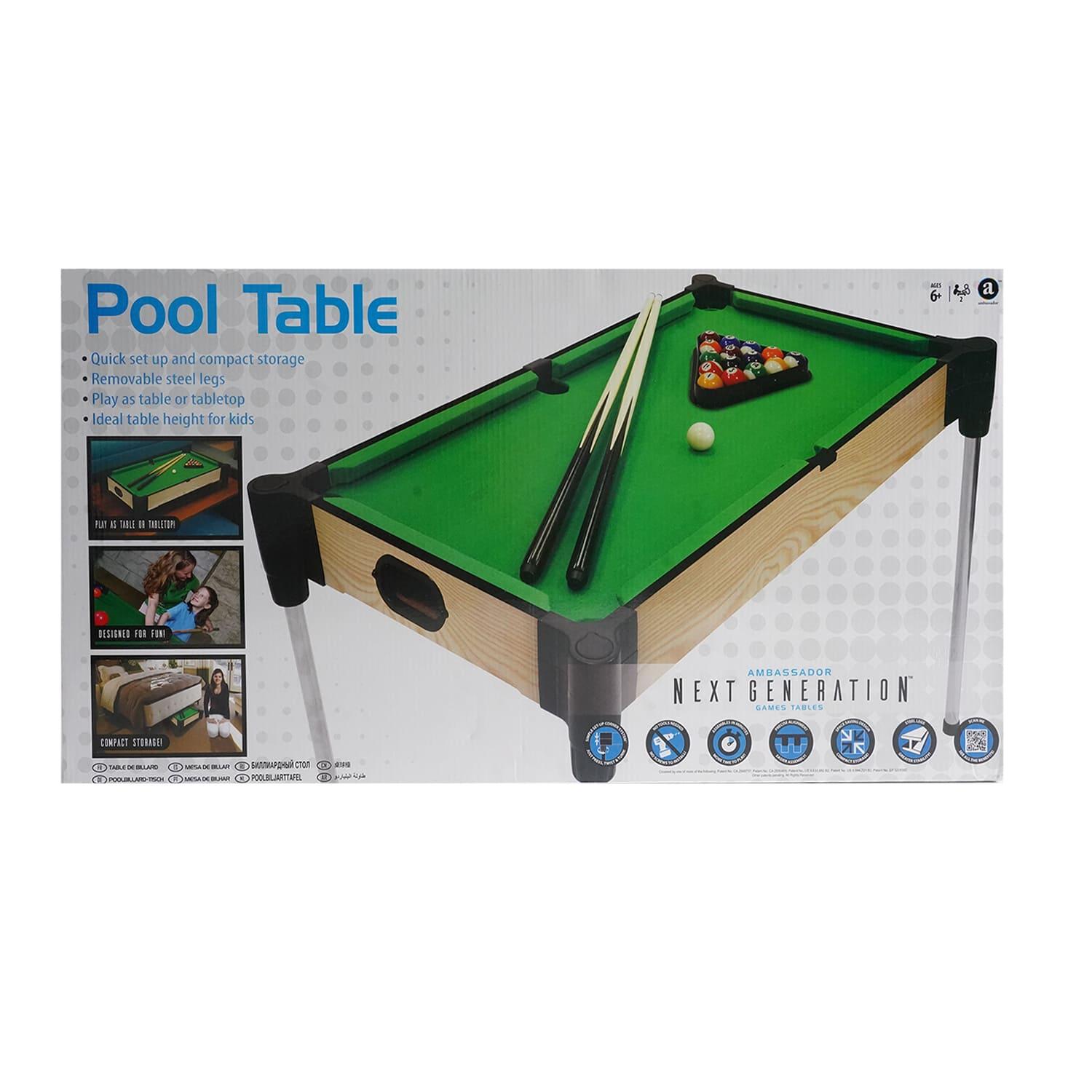 طاولة لعب البلياردو الخشبية