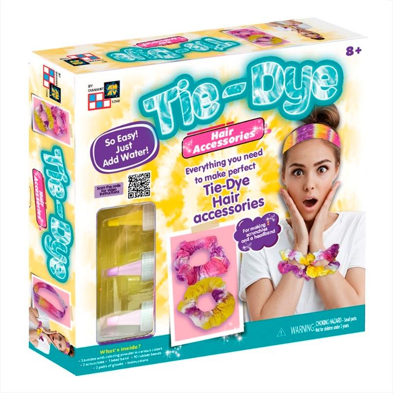 Buy 1 Get 2 Tie-Dye Hair Accessories + Trendy Bag + Cool Scarf