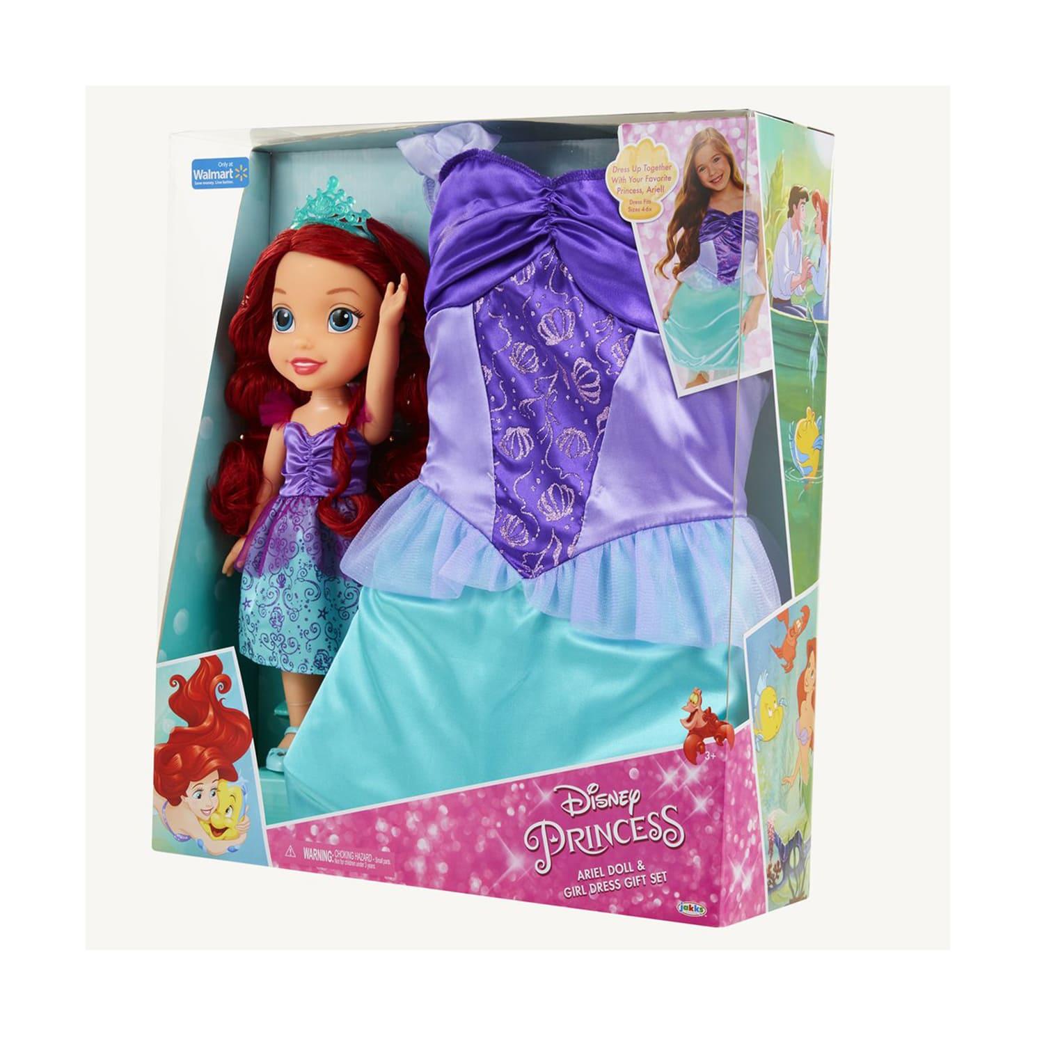 Disney Princess Ariel Toddler Doll And Dress Set