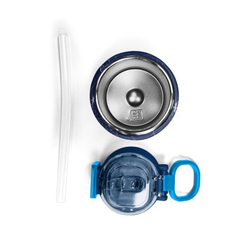 كورال هاي ترموس ستانلس ستيل للأطفال - تصميم سبايدر باللون الأزرق الداكن والأحمر - سعة 500 مل