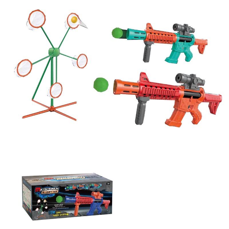 Rotating Windmill Target And Dual Gun Set For Kids