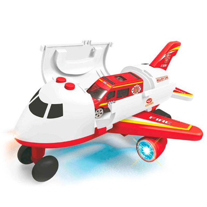 طائرة تخزين شاحنة الإطفاء - لون أحمر