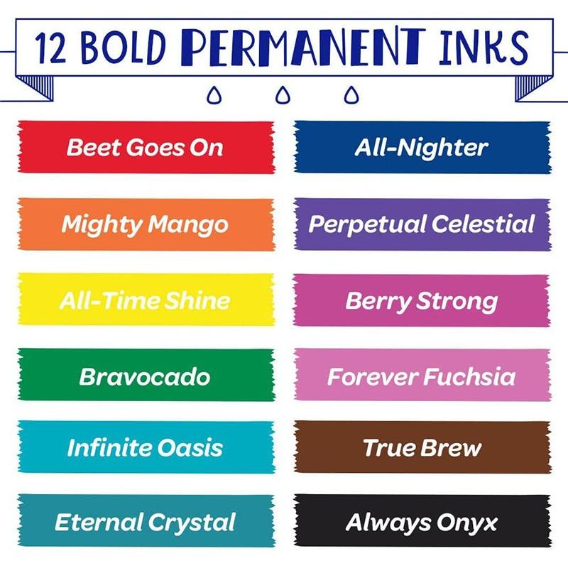 Crayola Take Note Permanent Markers -12 Colors