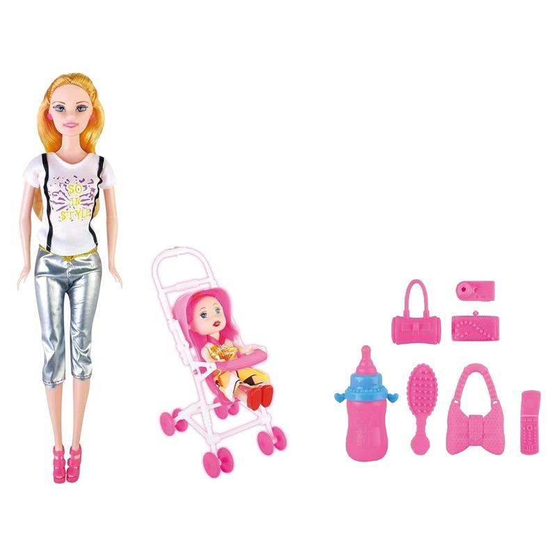 باور جوي ليلى- طقم ترولي 3 في 1- بألوان متنوعة