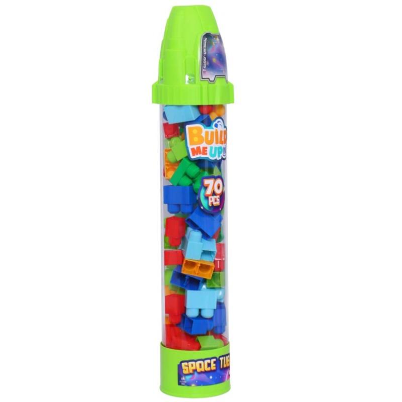 Build Me Up Maxi Spaceship Tube 70 Pcs - Assorted