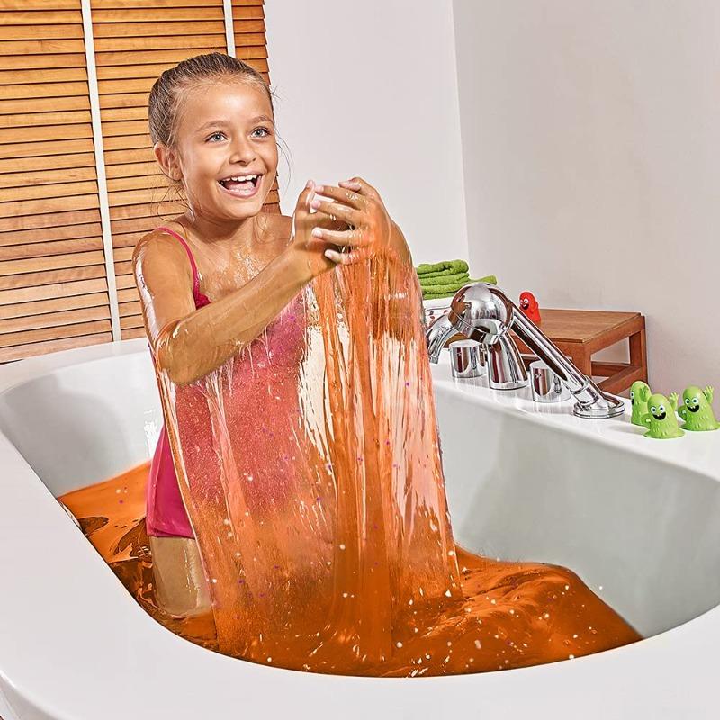 Ryans World Glitter Slime Baff - Orange