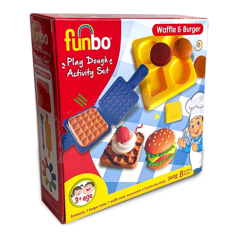 اشتري 1 واحصل على 1 مجانا فن بو - مجموعة بلاي دو قوالب الوافل والبرجر