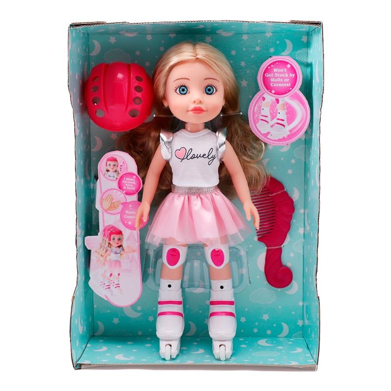 Sarah Creations Infrared Skateboarding Doll with Music 14-Inch