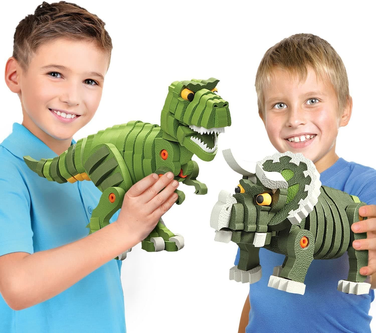 Bloco - T-Rex And Triceratops Blocks Building