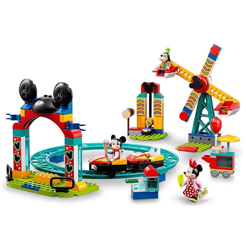 LEGO Disney Mickey Minnie and Goofy Fairground Building Set