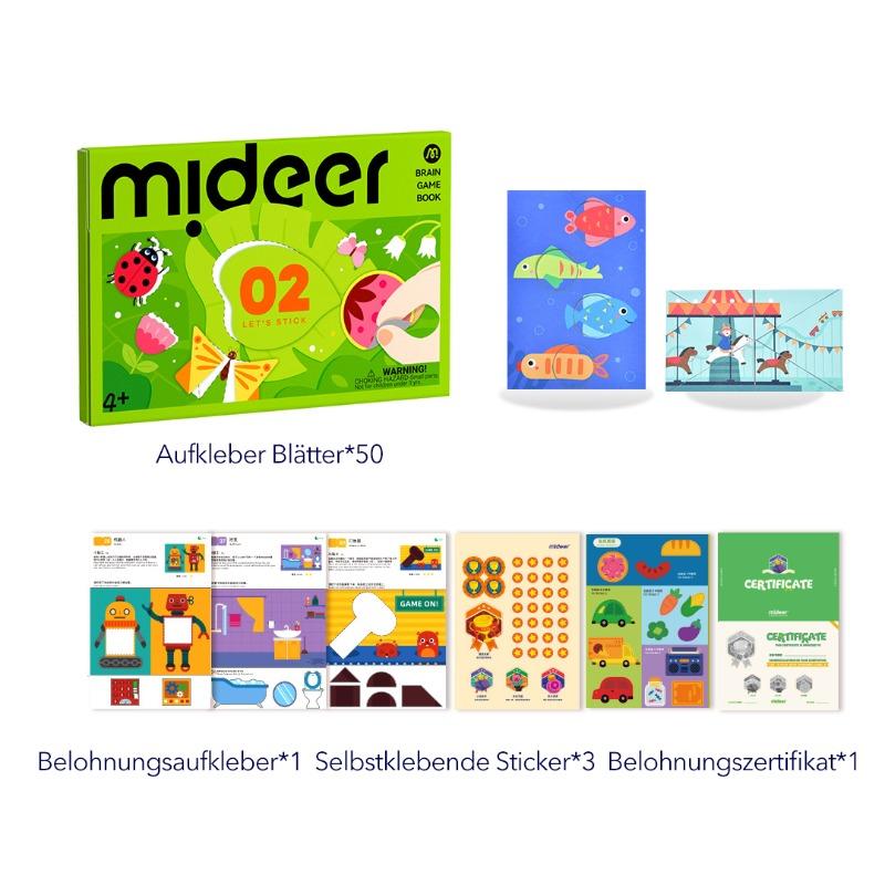 Mideer Level Up Brain Gamebook - Let's Stick Level 2