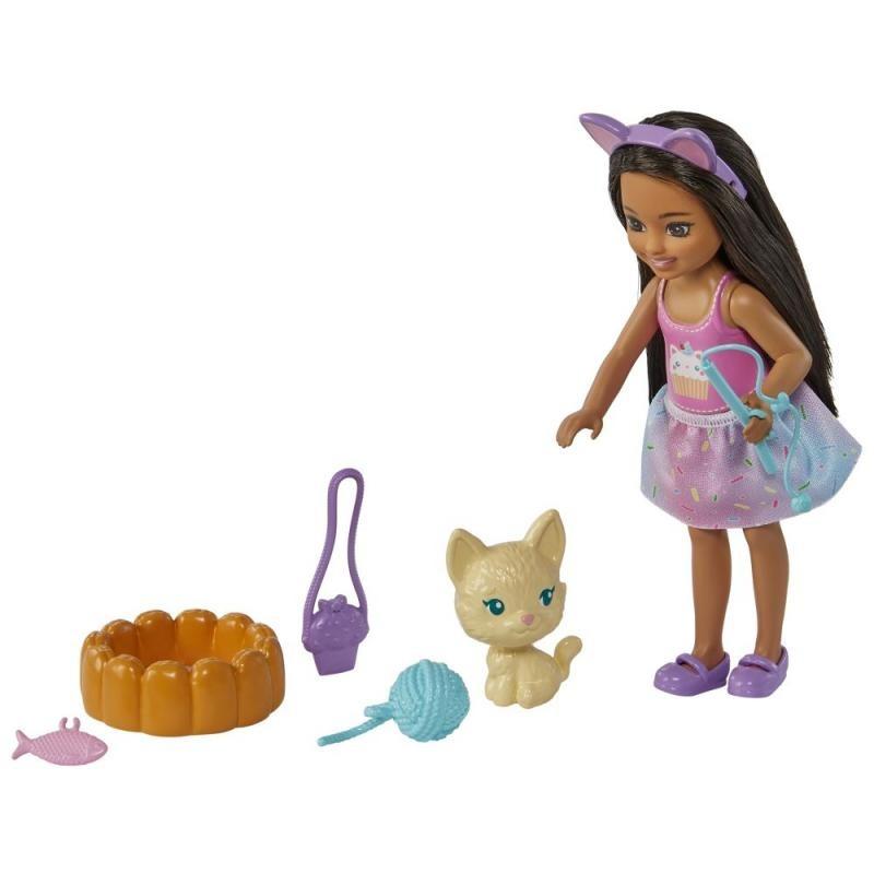 Barbie Chelsea Doll and Pet Puppy with Accessories - Multicolor