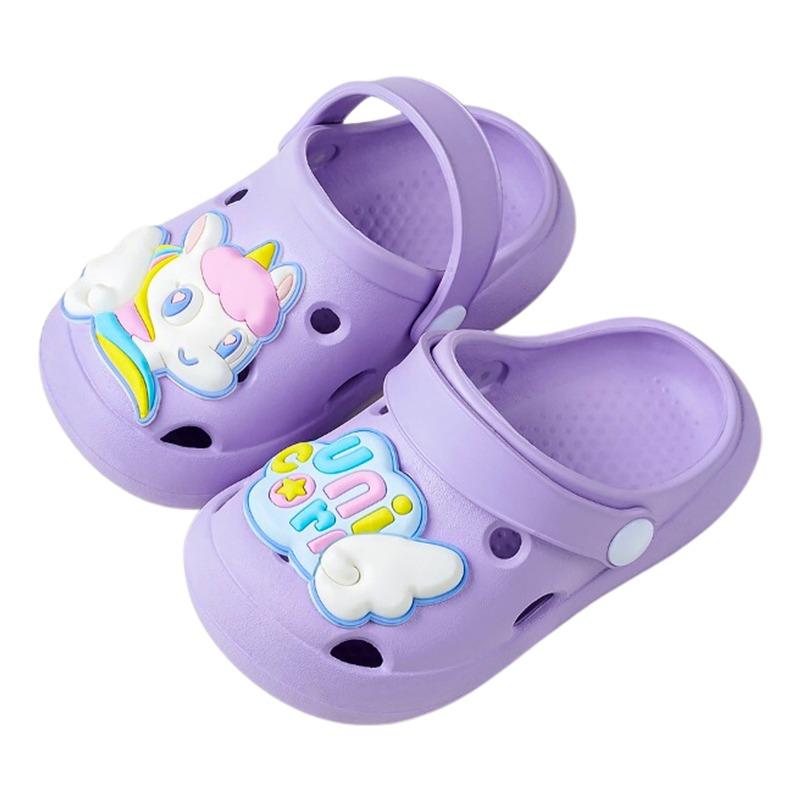 Cheerful Mario Kids Unicorn Drop Plastic Sandals