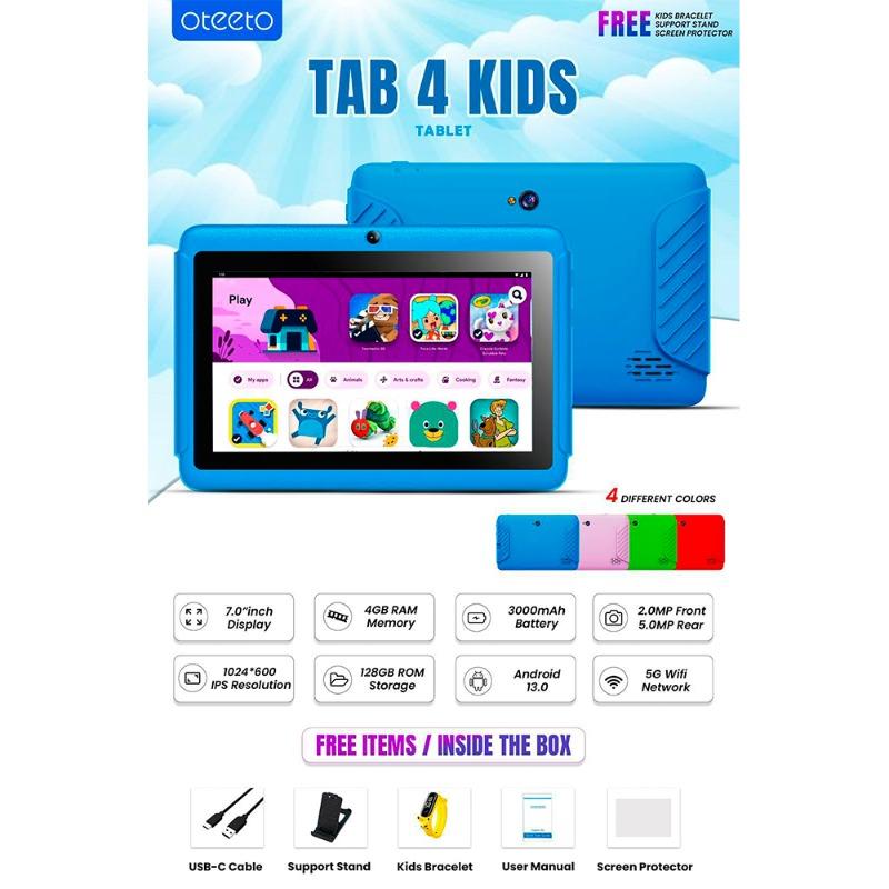 اوتيتو - تابلت أندرويد تاب 4 للأطفال لون وردي