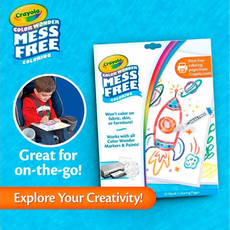 Crayola Color Wonder 50 Blank Coloring Pages