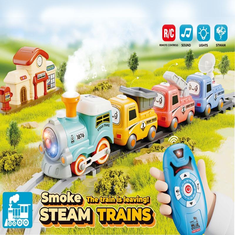 RC Steam Train Toy for Kids