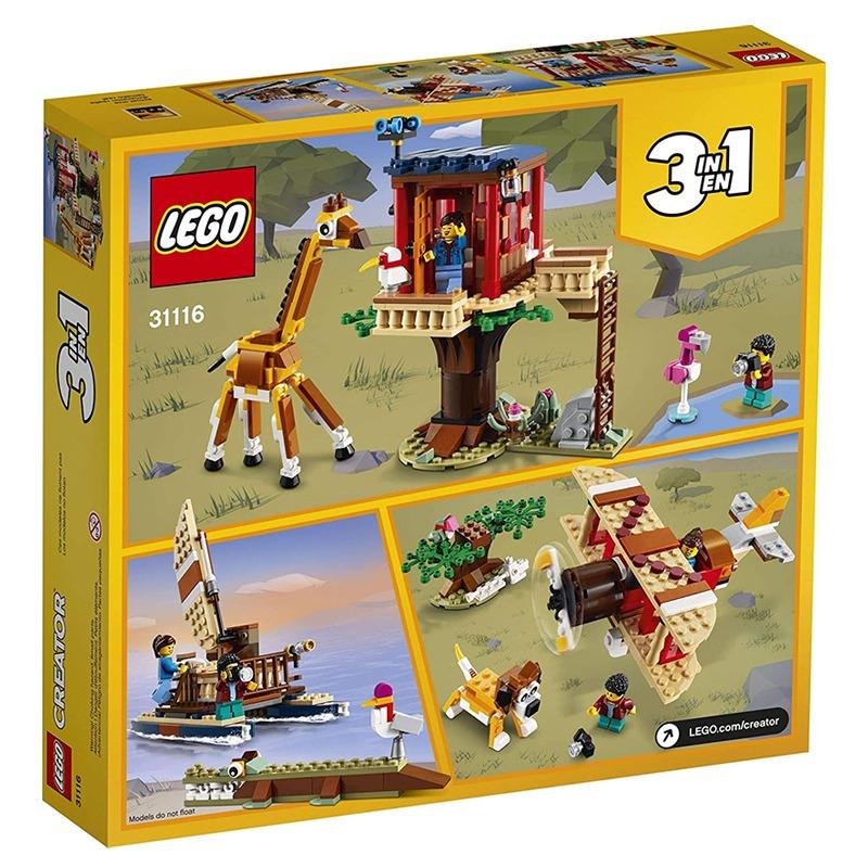 ليجو كرييتور - مكعبات بيت شجرة سفاري وايلد لايف 3 في 1