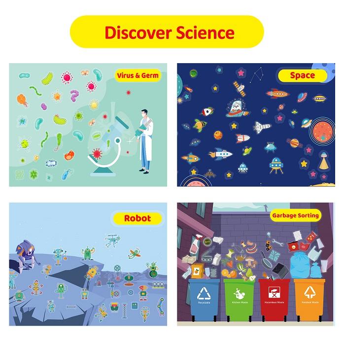Sciences Stickers Set