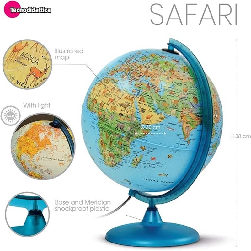 Tecnodidattica Safari Illuminated And revolving Globe