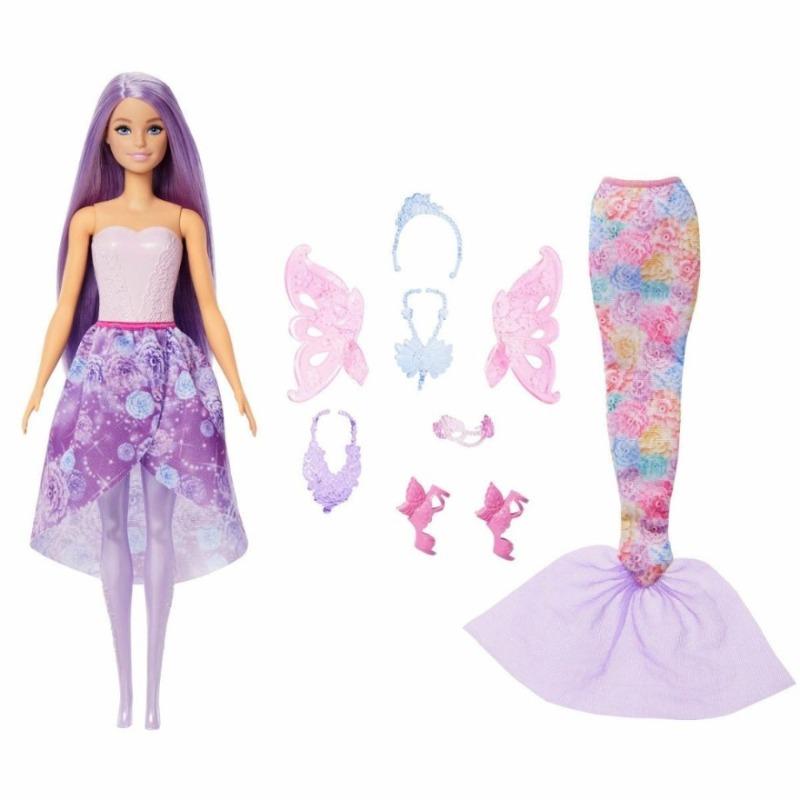 Barbie Dreamtopia Dress-Up Barbie Doll-Refreshed Multicolor