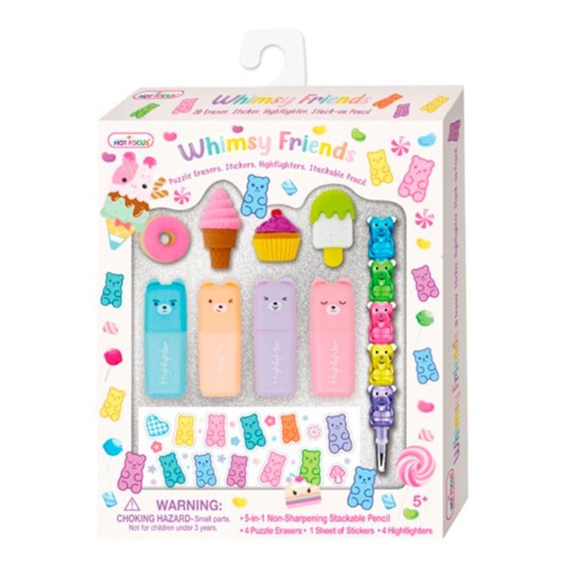 هوت فوكاس - مجموعة الممحاه المعطرة بتصميم الدب