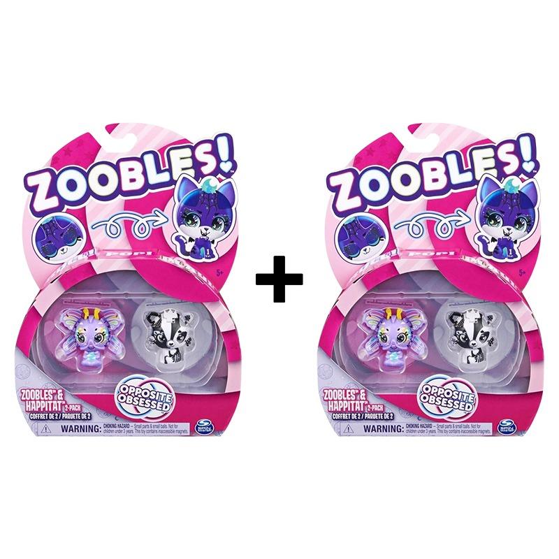 Buy 1 Get 1 Free Zoobles And Happitat Animal 2 Pack