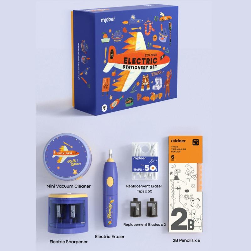 Mideer Electric Stationary Set Explorer - Blue