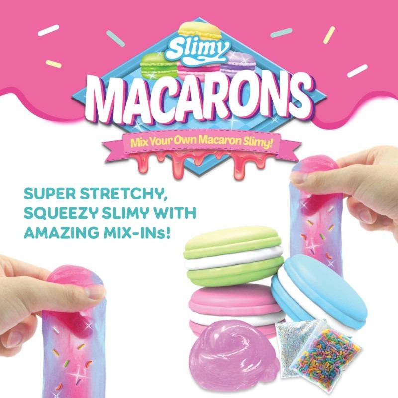 Slimy Macarons In Blister Card - Multicolor