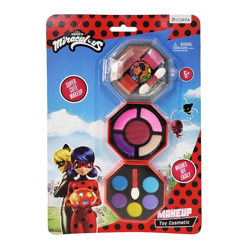 Miraculous 3 Decks Small Round Cosmetic Case