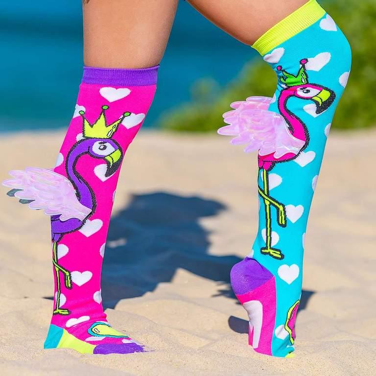 مادميا - جوارب بتصميم الفلامينجو مع الأجنحة - كبير