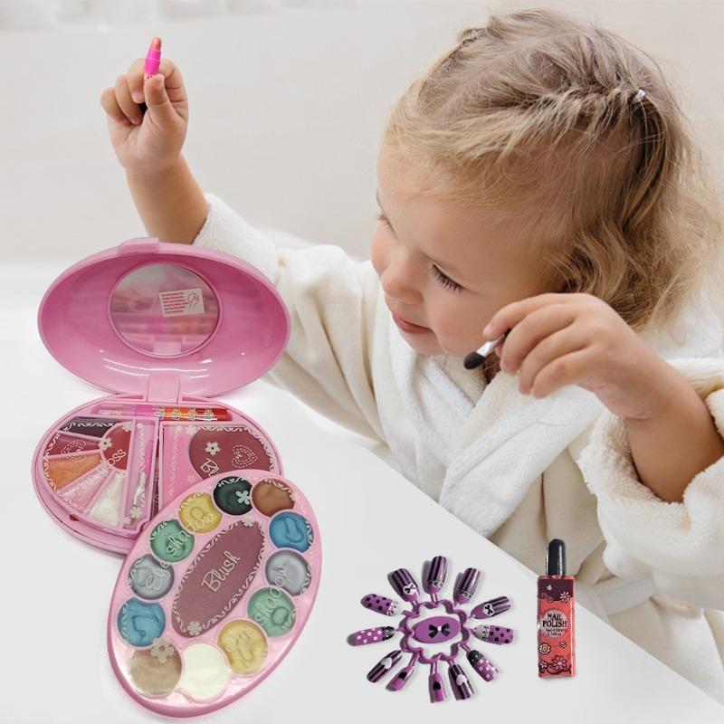 Sparkle And Gliter Beauty Makeup  And Nails Set